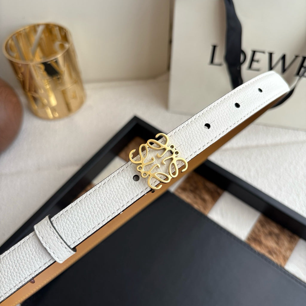 Anagram Buckle Leather Belt