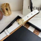 Anagram Buckle Leather Belt