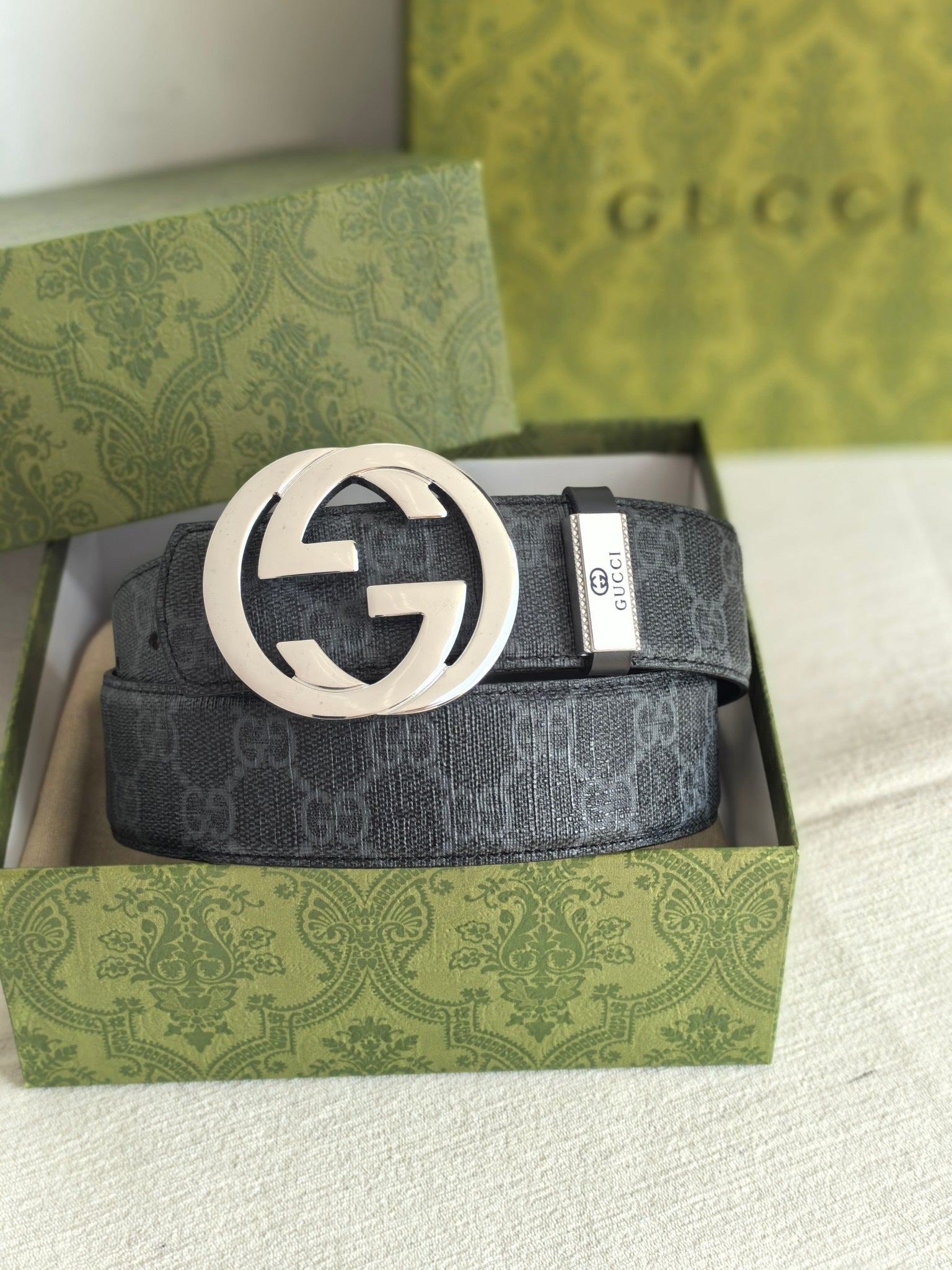 Men’s Interlocking Double Buckle Reversible Belt — 3.8 cm