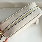 Classic Embossed Leather Camera Bag  (Genuine Cowhide)