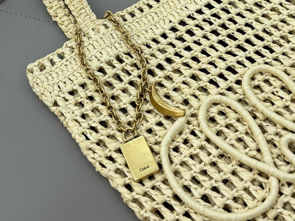 Handcrafted Raffia & Leather Tote  (Premium Quality)