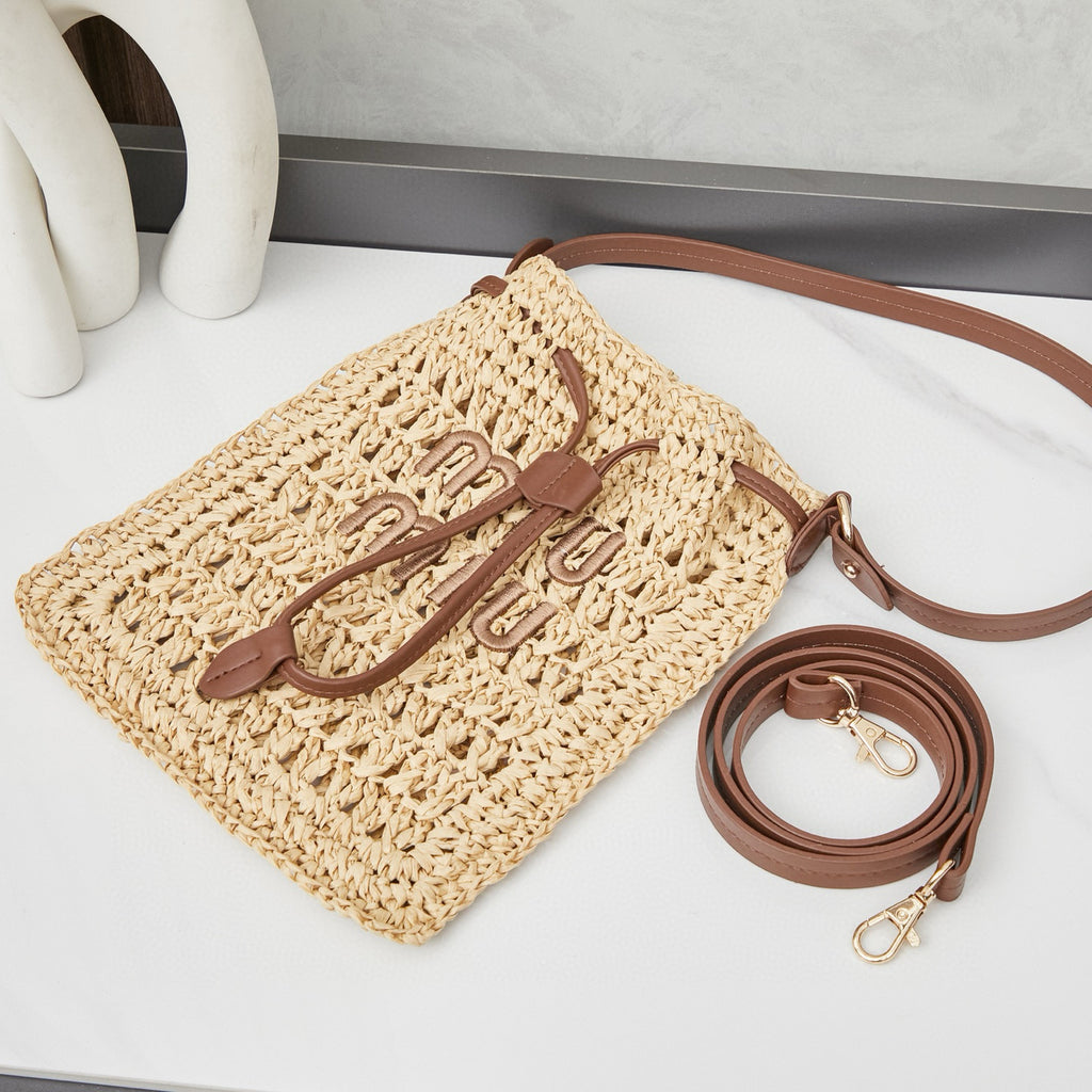 M. M Woven Bucket Bag
