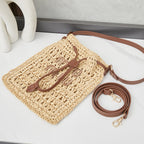M. M Woven Bucket Bag