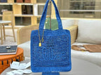 Handwoven Raffia &  Calfskin Tote (Premium Quality)