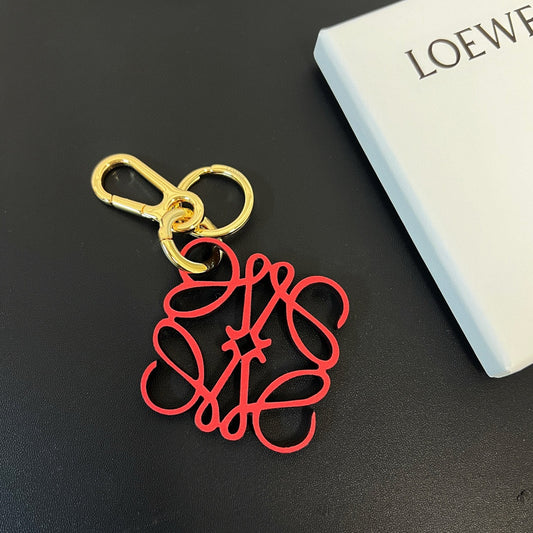 Two-Tone Leather Key Charm