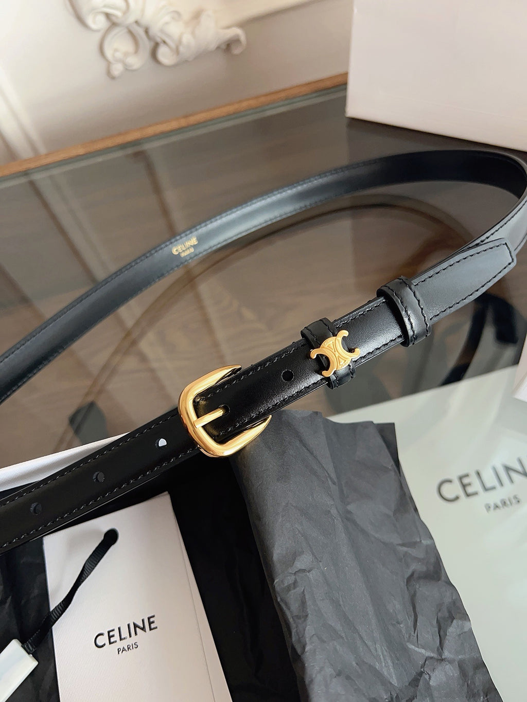 Vivienne Taurillon Belt | 18mm