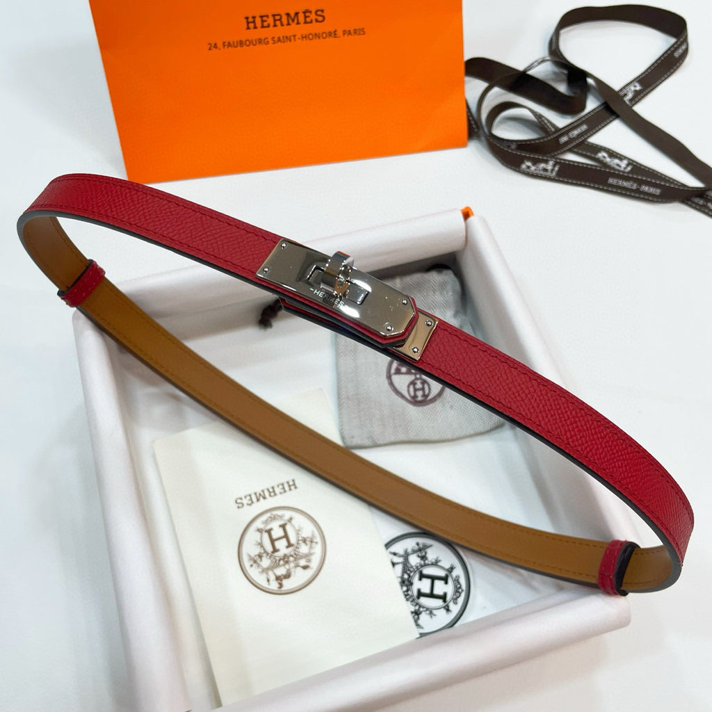 Slim Leather Waist Belt – Adjustable Fit