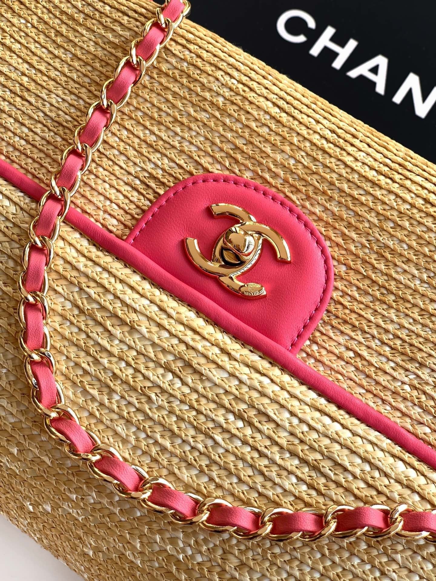 Large Woven Flap Bag – Summer Edition (Premium Quality++)