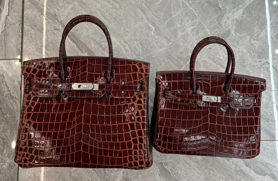 Her*mes Crocodile Pattern Birkin Bag