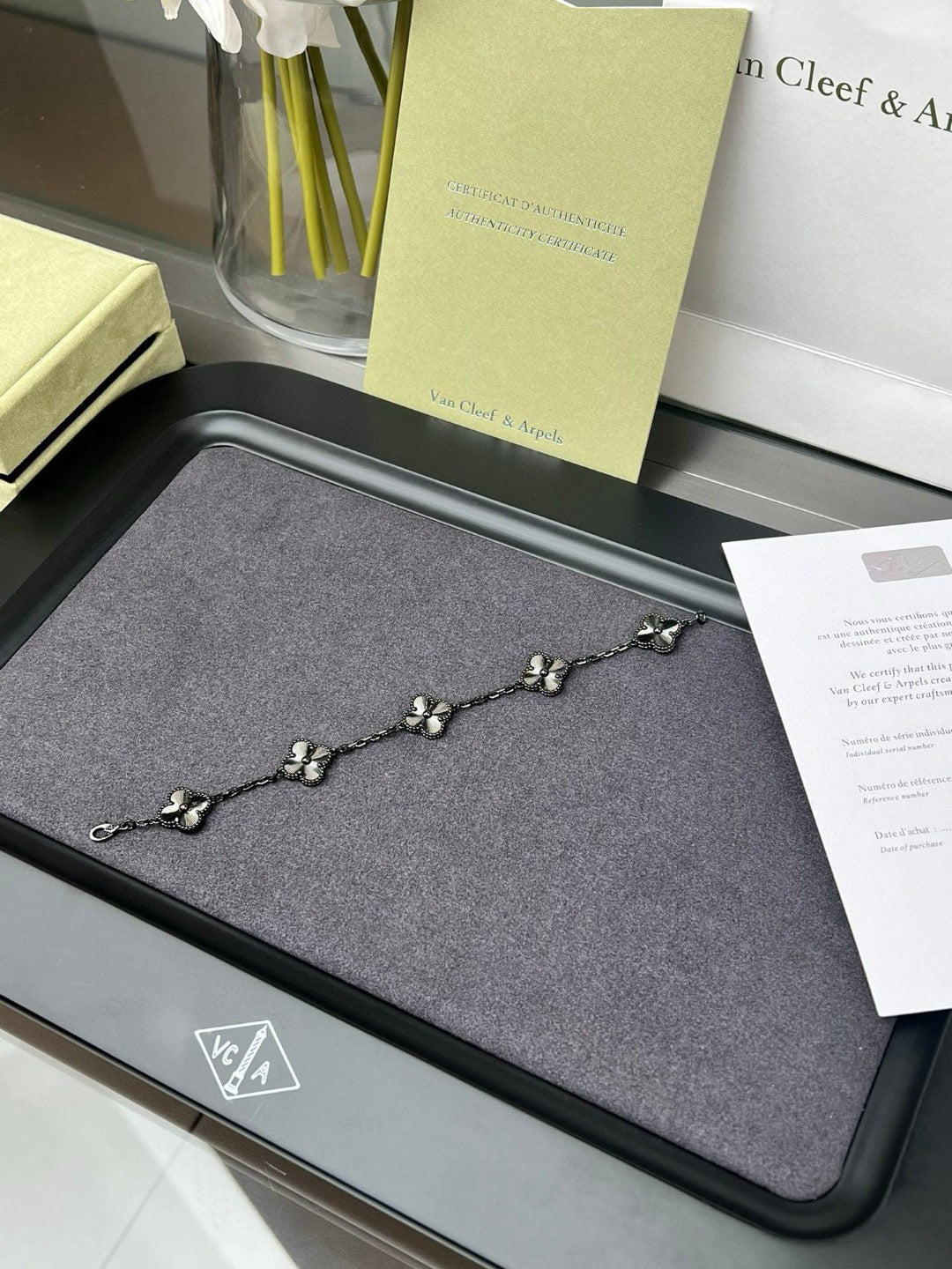 Laser-Engraved Five-Flower Bracelet (Premium quality)