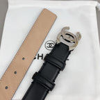 Logo Reversible Belt | 3cm | Calfskin Leather