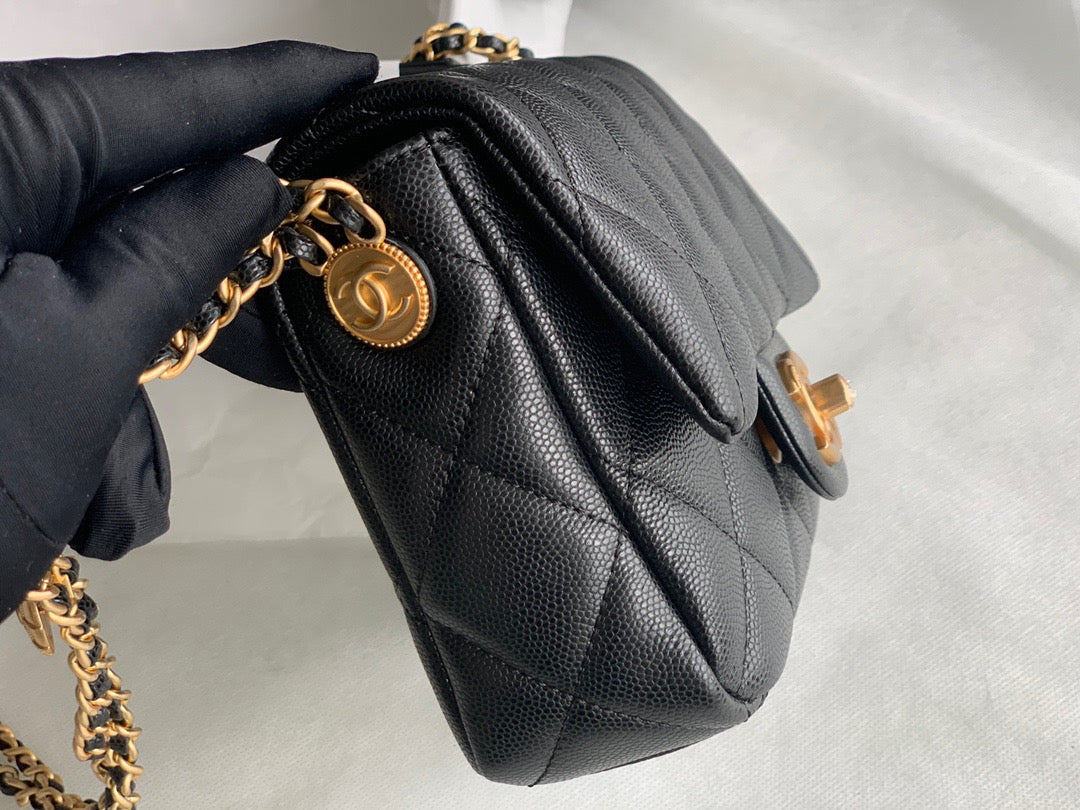 CHNL Quilted Flap Bag (Top quality)