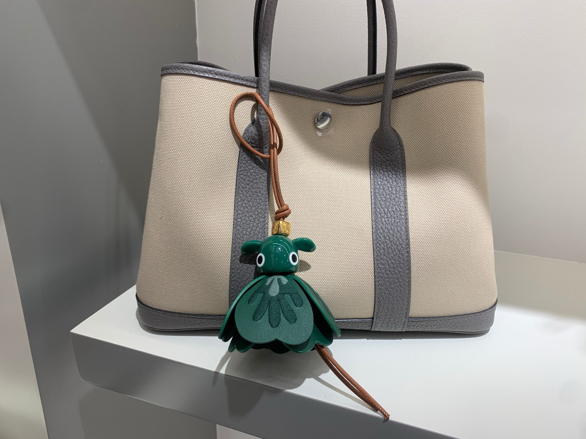Puzzle Polka Dot Charm | Calfskin &  Acetate