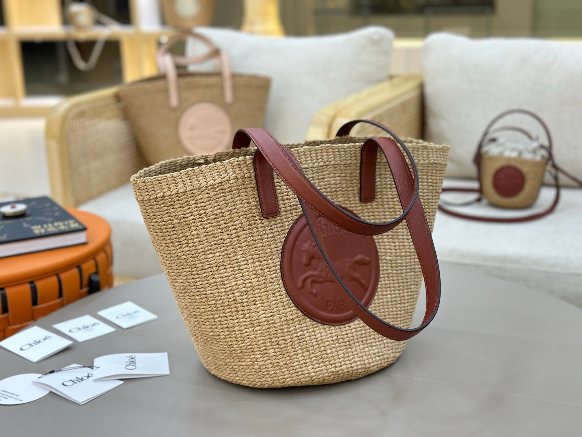 Woven Straw Bucket Bag  (Premium Quality)