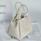 Soft Suede Parachute-Style Woven Bag
