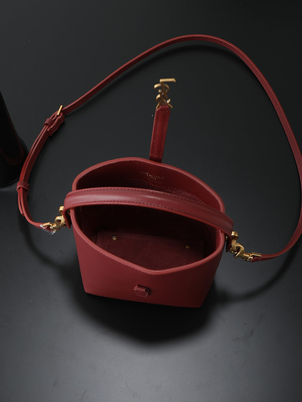 Bucket Bag | LE 37 | Smooth Calfskin | Dark Red (Premium Quality )