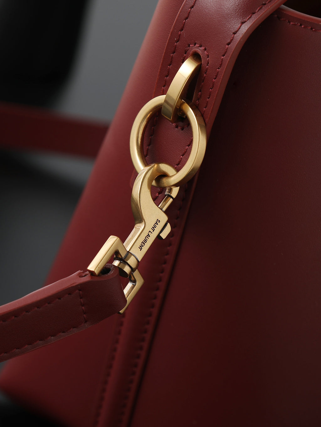 Bucket Bag | LE 37 | Smooth Calfskin | Dark Red (Premium Quality )
