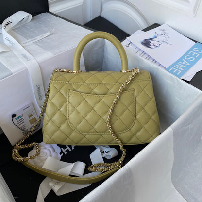 Mini Top Handle Flap Bag (𝑐𝑜𝑐𝑜 ℎ𝑎𝑛𝑑𝑙𝑒)