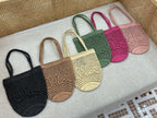 Handcrafted Raffia & Leather Tote  (Premium Quality)