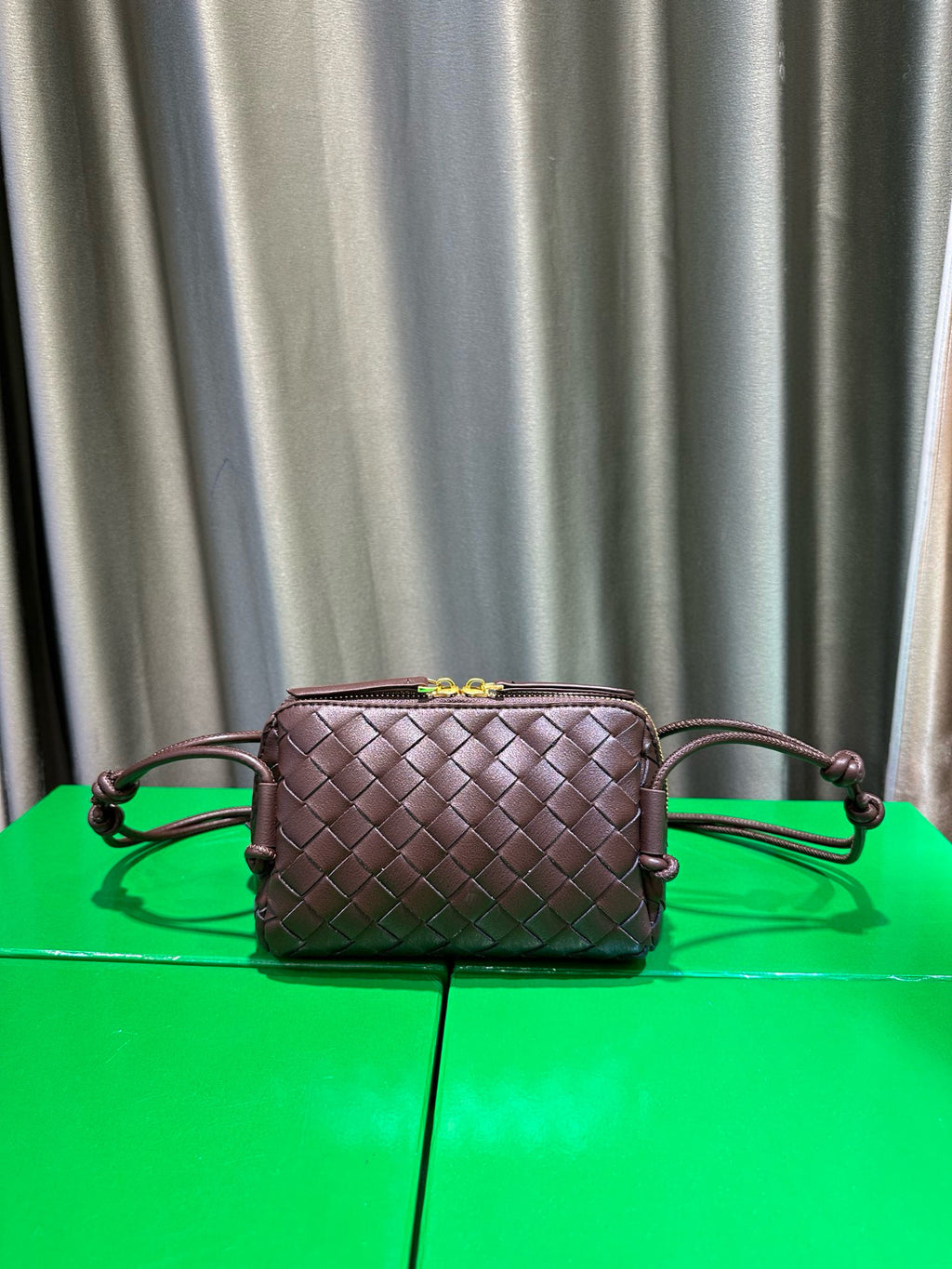 Woven Leather Concert Pouch