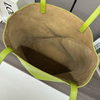 Glossy Leather Puzzle Fold Tote