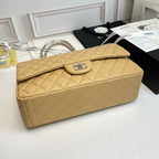 Maxi Quilted Flap Bag in Lambskin — 33cm