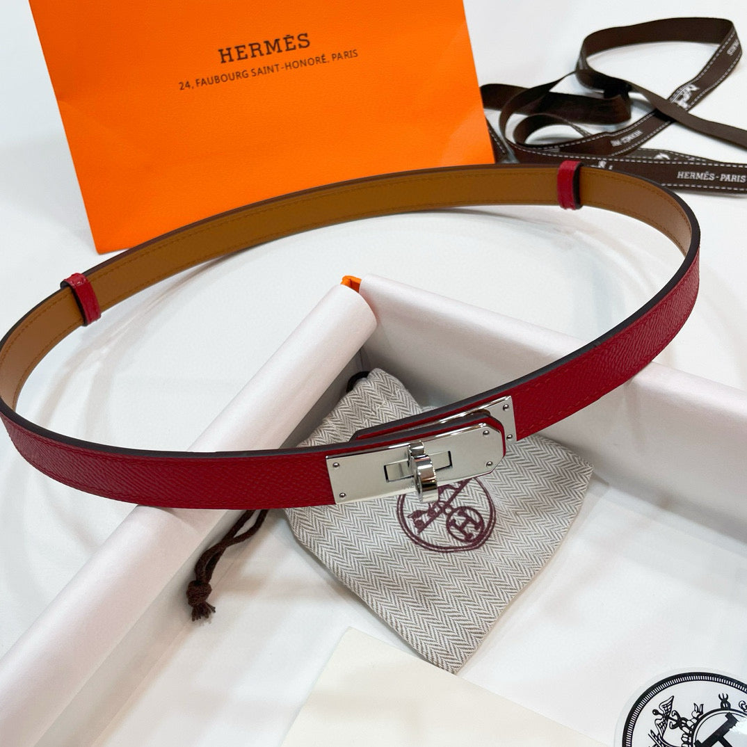 Slim Leather Waist Belt – Adjustable Fit