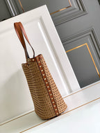 Raffia Woven Tote Bag