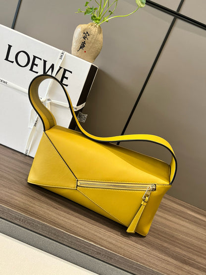 Premium Geometric Soft Leather Shoulder Bag – DSX