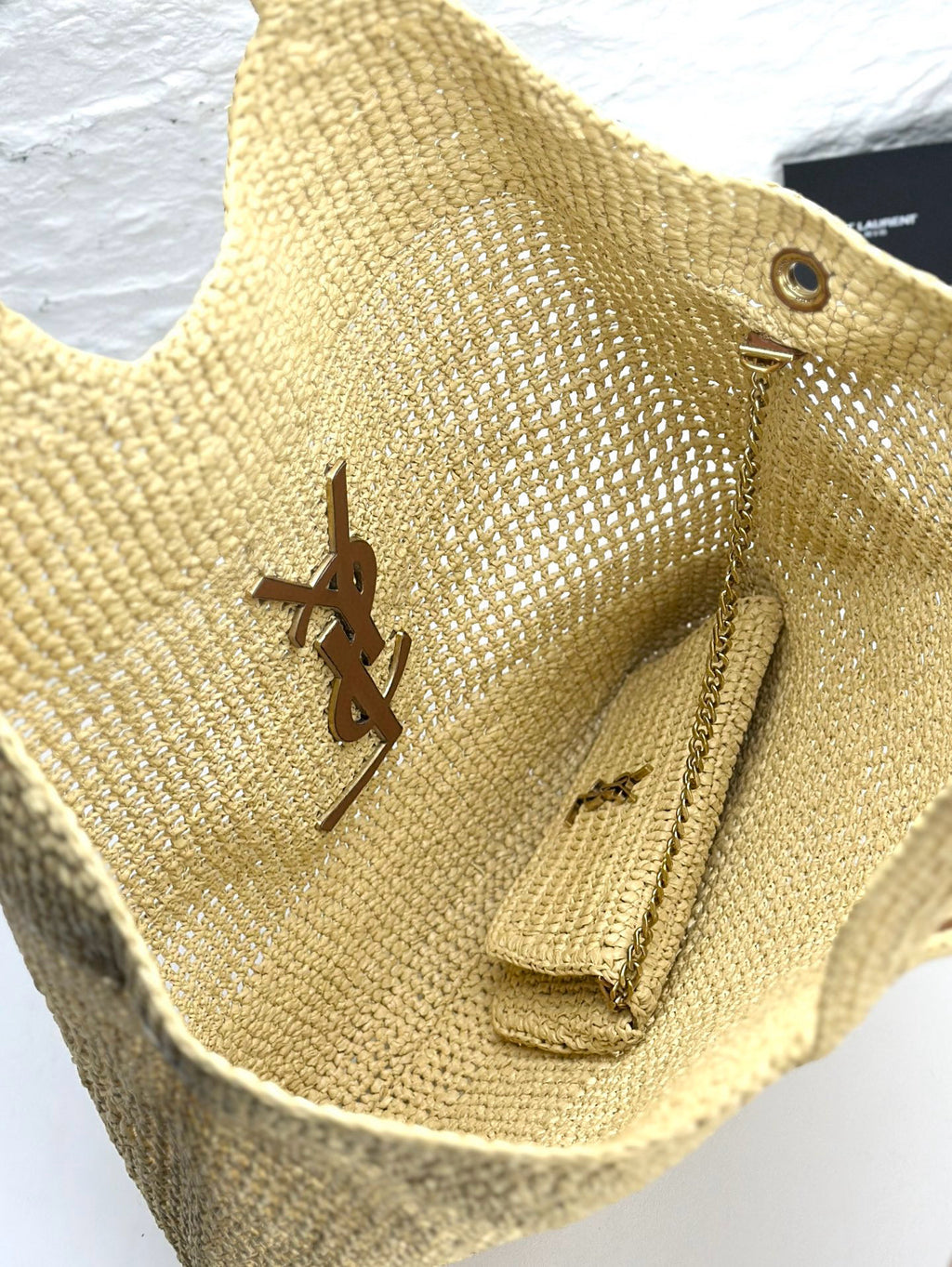 ICARE Natural Raffia Large Handwoven Tote Bag (High quality )