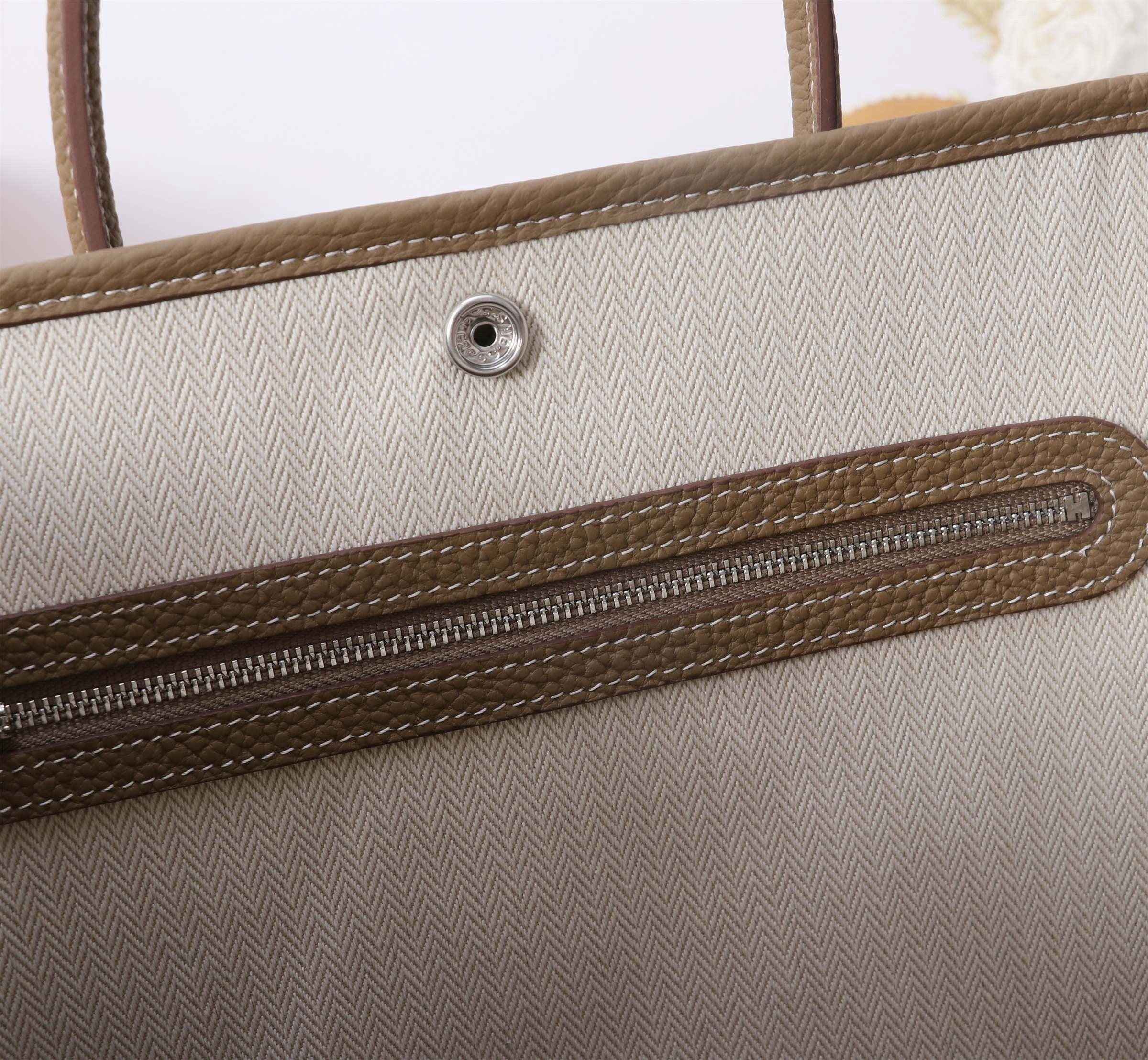 Garden Party Tote — Genuine Cowhide Leather (Premium quality)