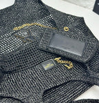 ICARE Natural Raffia Large Handwoven Tote Bag (High quality )