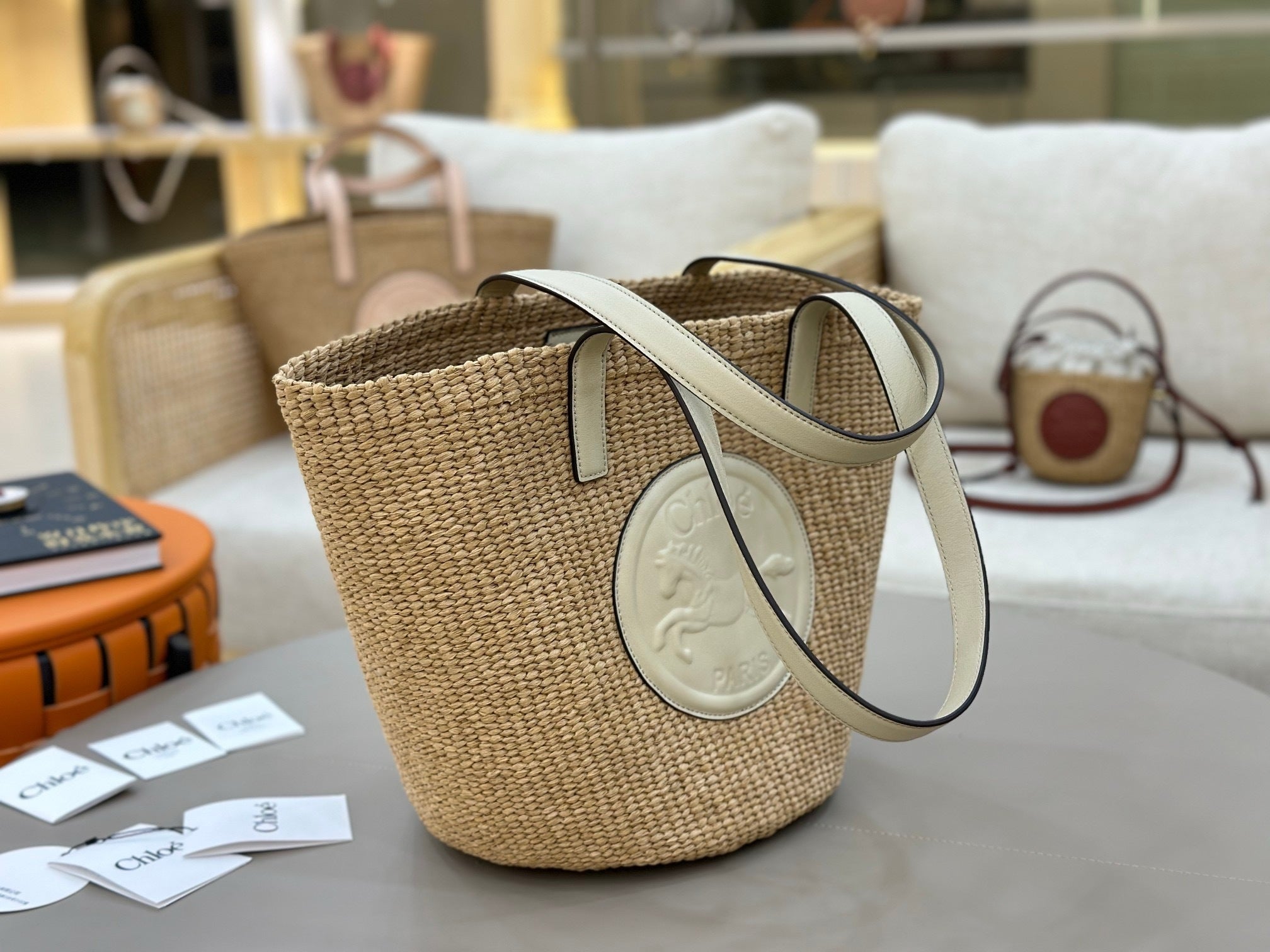 Woven Straw Bucket Bag  (Premium Quality)
