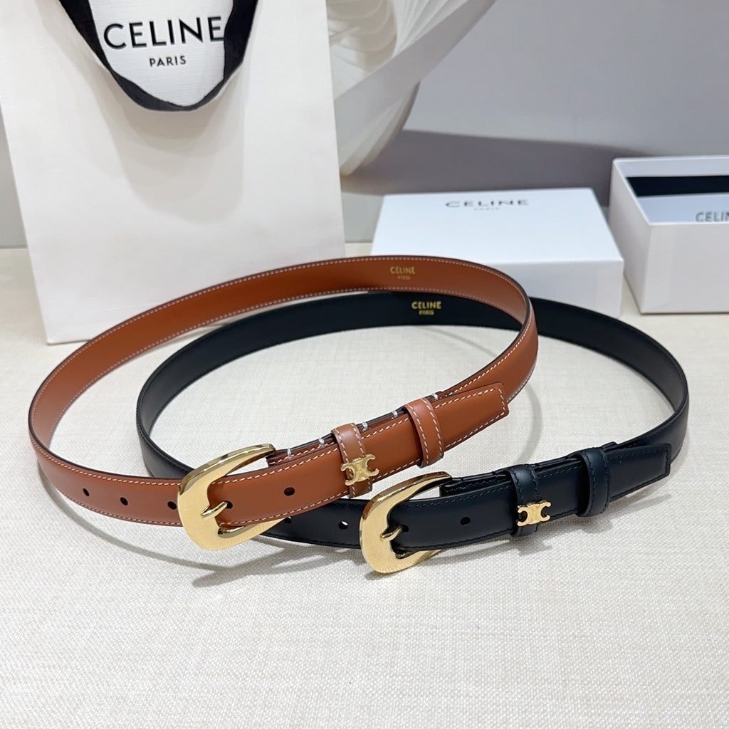 Double-Sided Leather Belt | 2.5cm