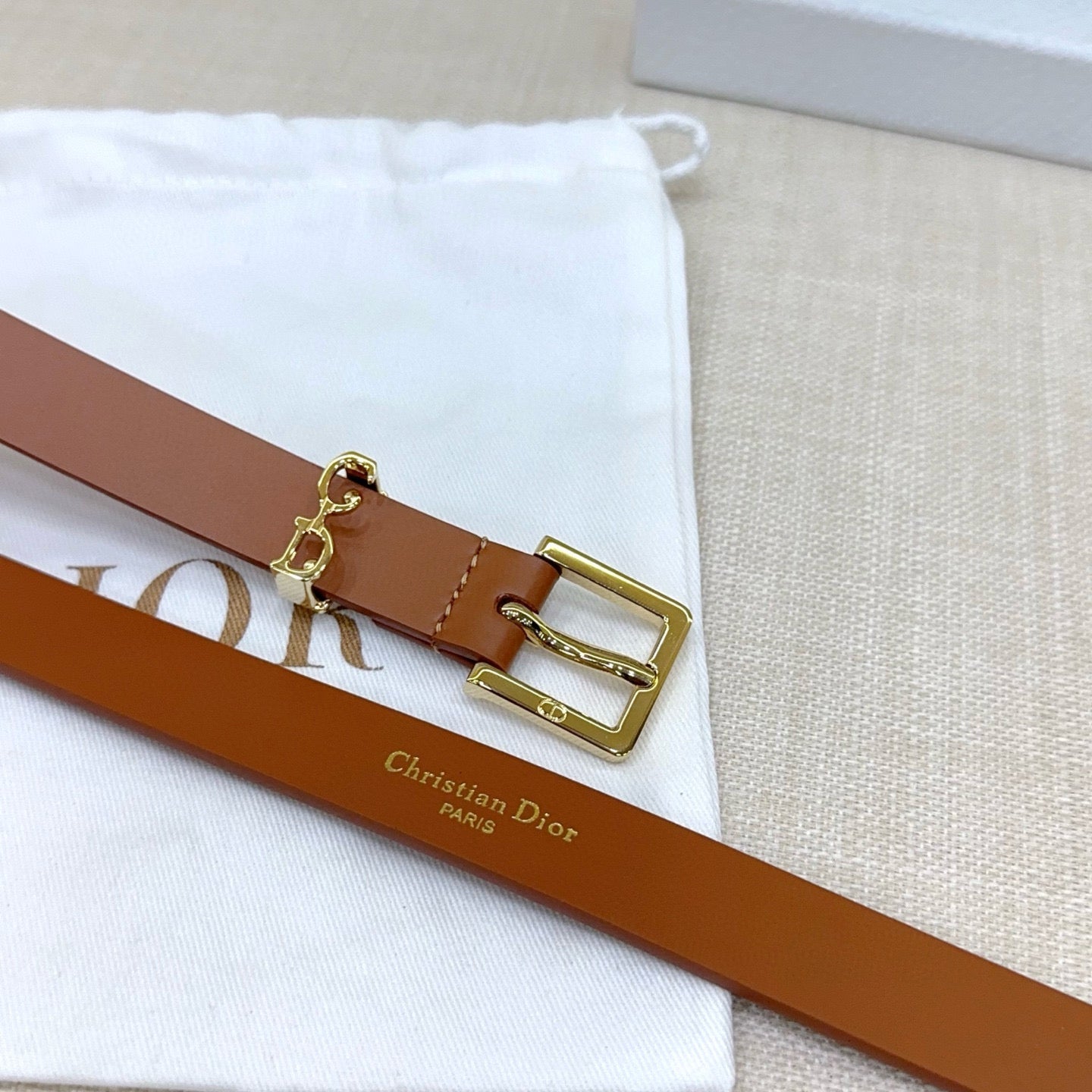 Slim Reversible Leather Waist Belt – 2.0cm