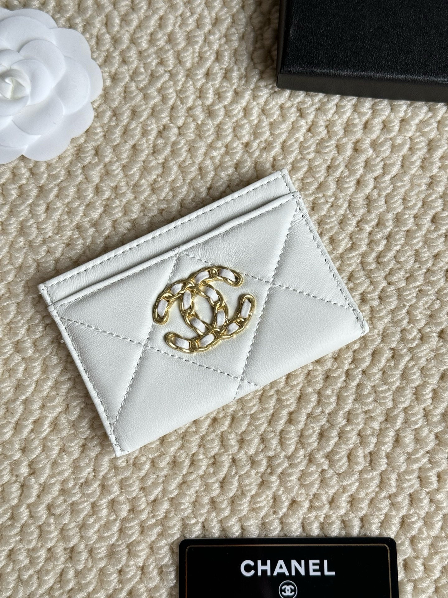 Quilted Lambskin Card Holder