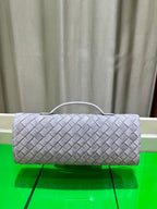 Frosted Leather Evening Handbag