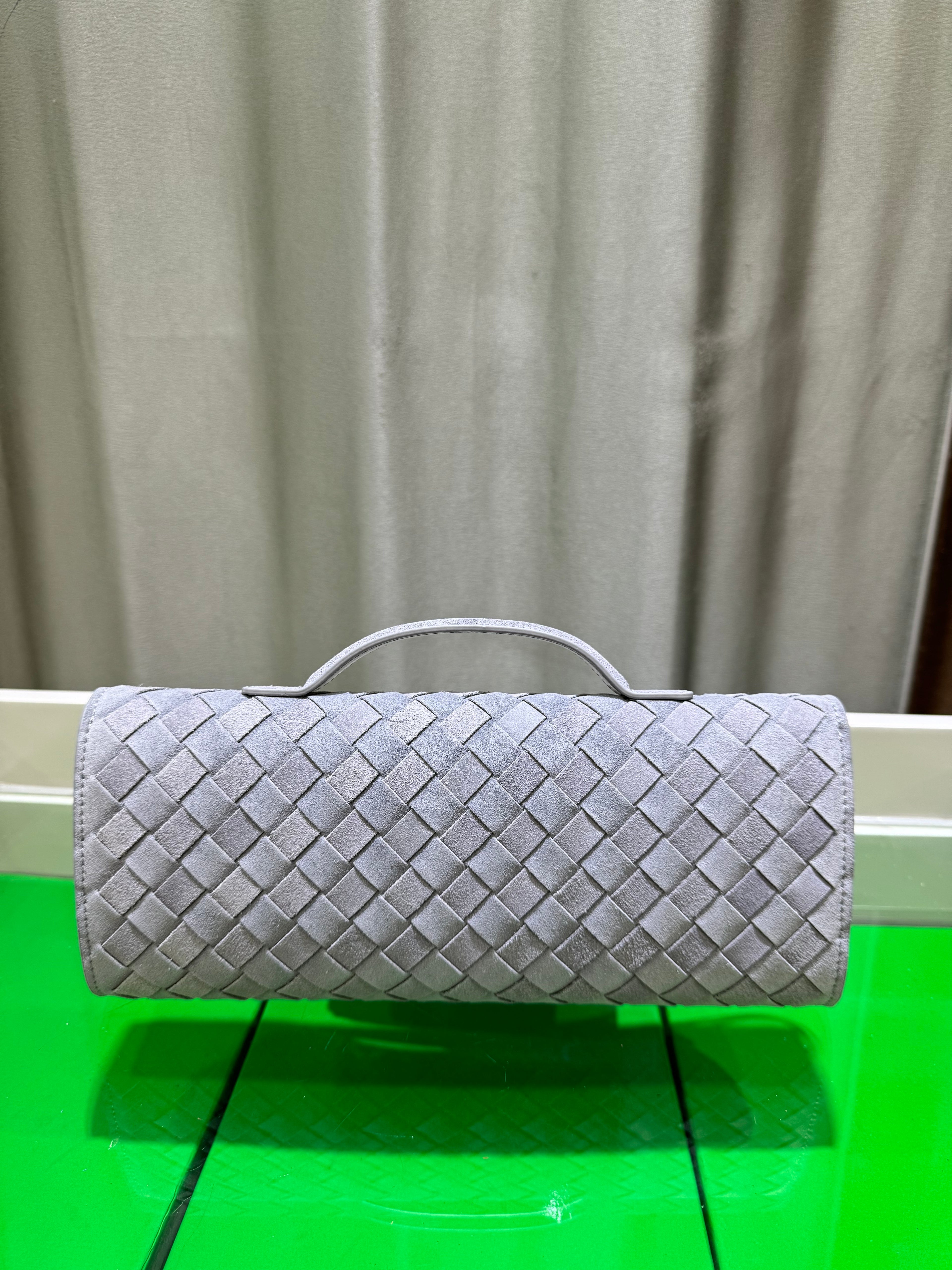 Frosted Leather Evening Handbag