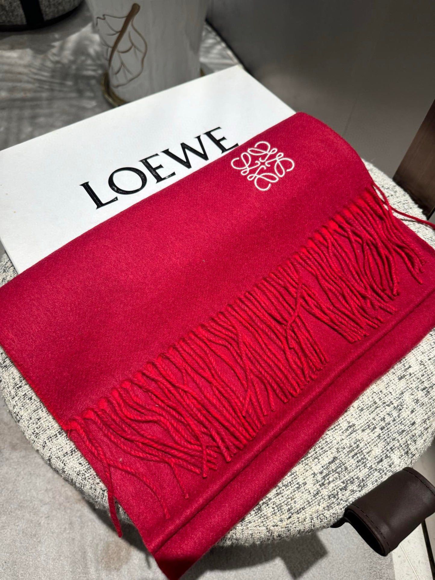 L*oe*w*e Double-Sided Cashmere Shawl