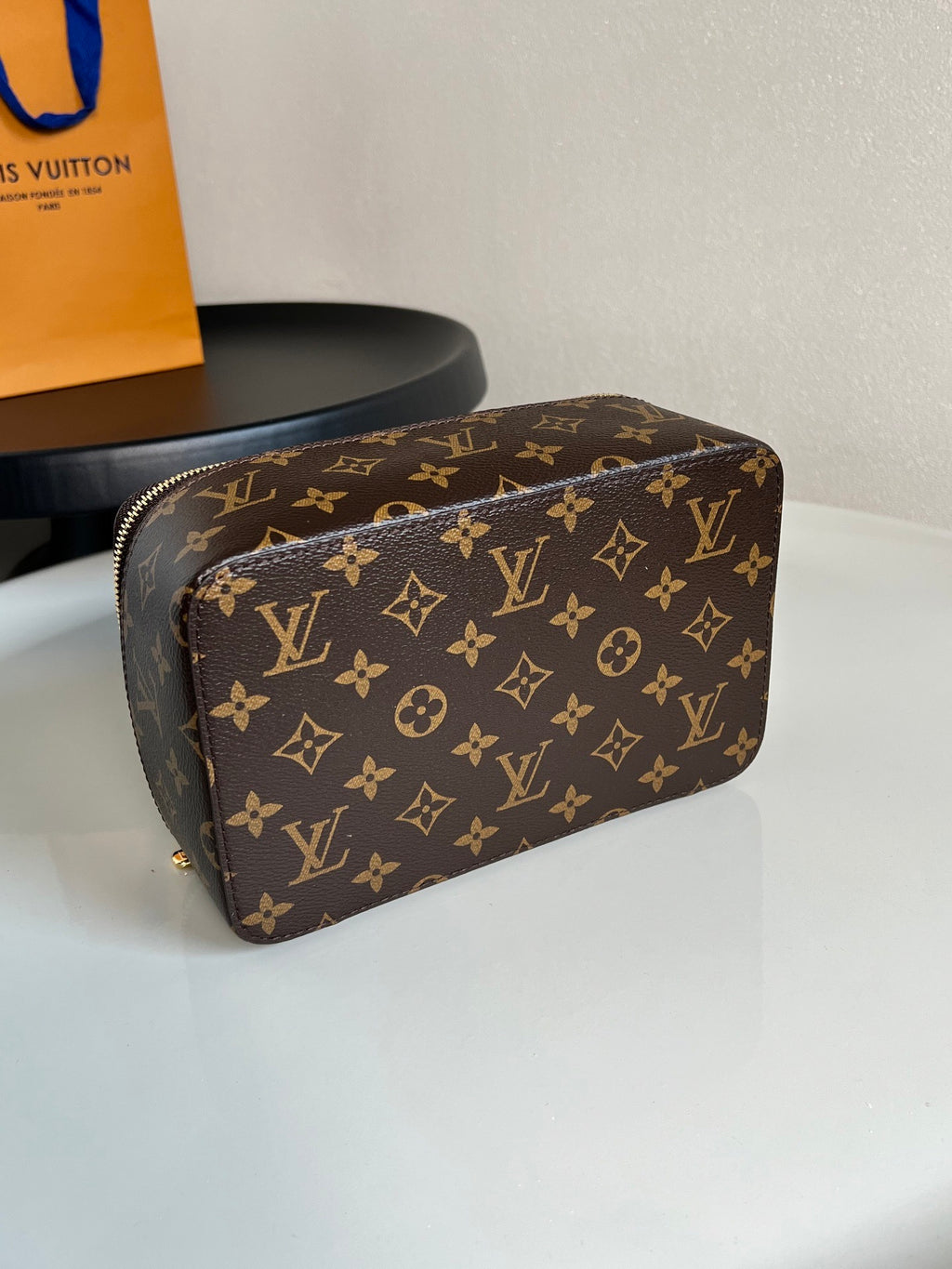 Monogram Canvas Jewelry Box | 3 Sizes | Premium Quality