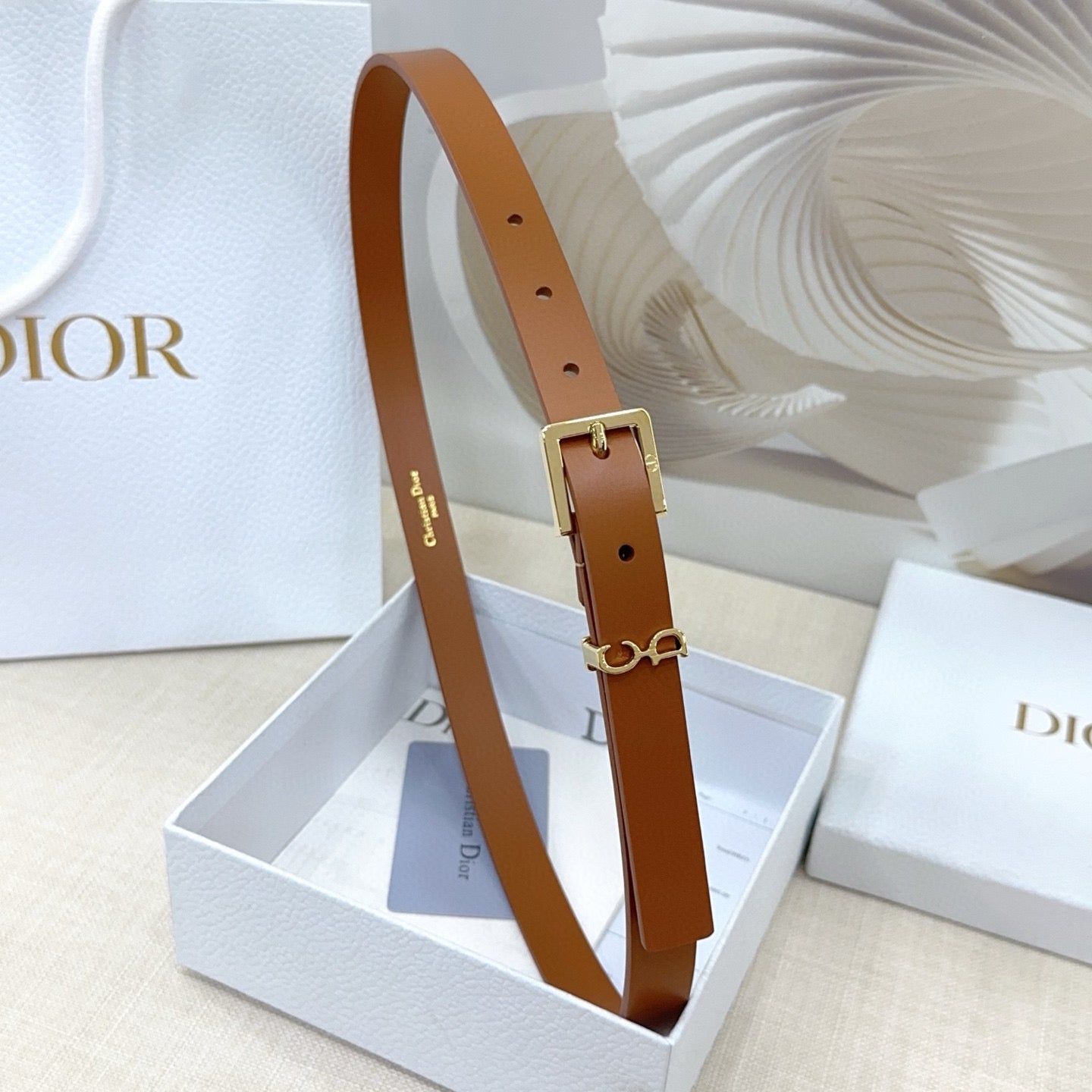 Slim Reversible Leather Waist Belt – 2.0cm