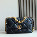 19 Bag | Goatskin Leather | 24K Gold-Tone Hardware | Medium 30cm (Premium Quality )