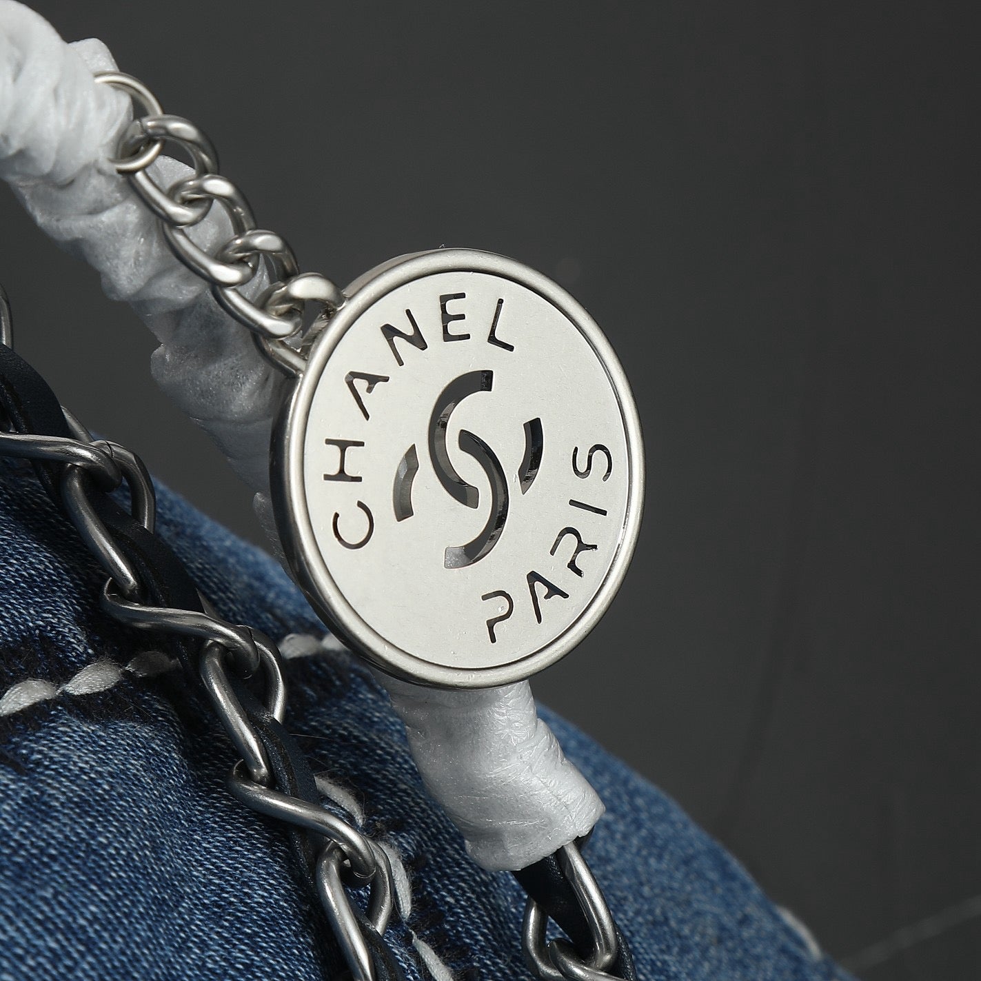 24P Denim Trash Bag Tote