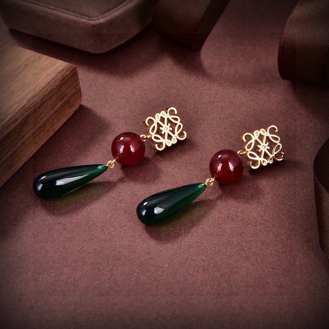 18K Gold-Plated Carnelian Teardrop Earrings