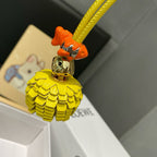 Beaded Leather Goldfish Charm 🐟