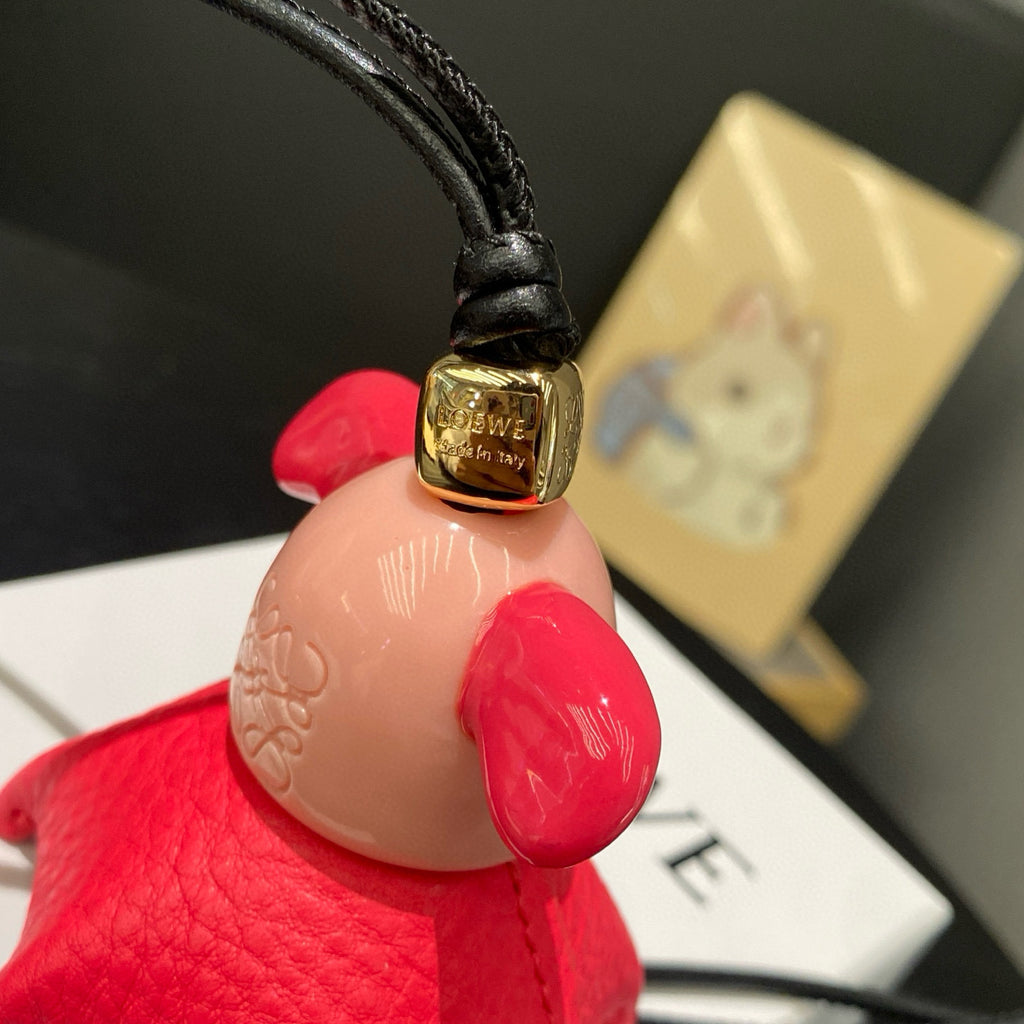 Puzzle Polka Dot Charm | Calfskin &  Acetate