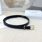 Slim Reversible Leather Waist Belt – 2.0cm