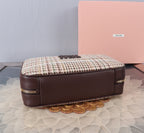 Houndstooth Structured Shoulder Bag (Premium Quality)