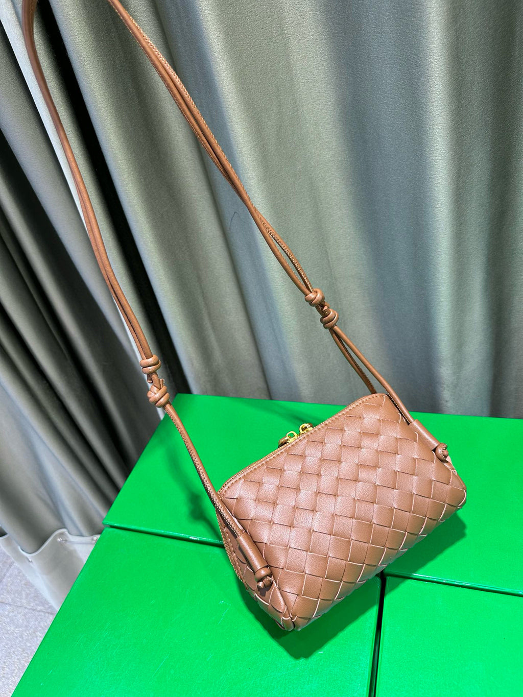 Woven Leather Concert Pouch