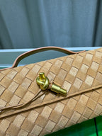 Frosted Leather Evening Handbag